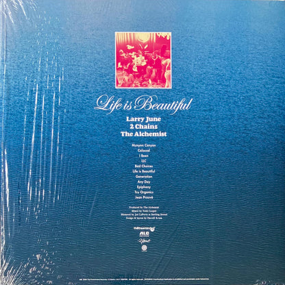 Larry June, 2 Chainz & Alchemist : Life Is Beautiful (LP, Album, Ltd, Blu)