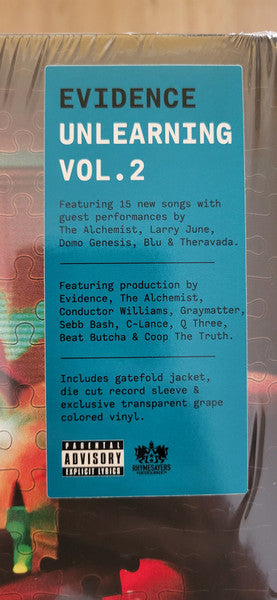 Evidence (2) : Unlearning Vol. 2 (LP, Album, Ltd, Tra)