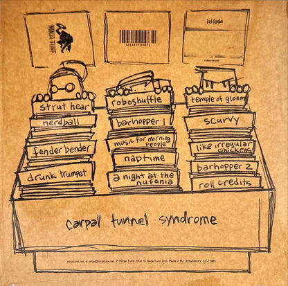 Kid Koala : Carpal Tunnel Syndrome (LP, Album, RE, Bla + Flexi, 7", S/Sided + Ltd)