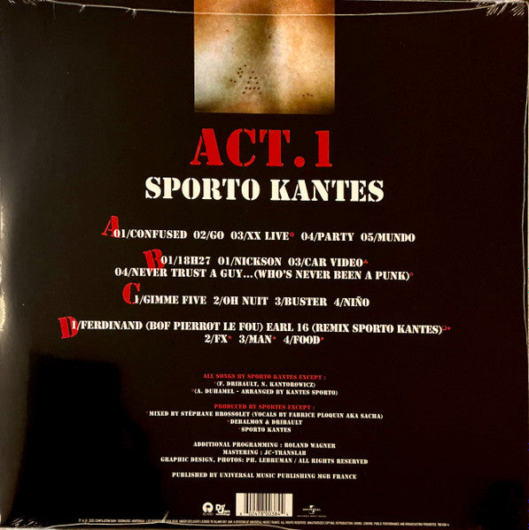 Sporto Kantes : Act. 1 (2xLP, Album, Ltd, RE, Cle)
