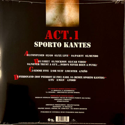 Sporto Kantes : Act. 1 (2xLP, Album, Ltd, RE, Cle)