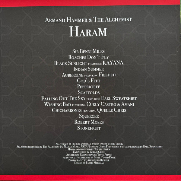 Armand Hammer & Alchemist : Haram (LP, Album, RP)