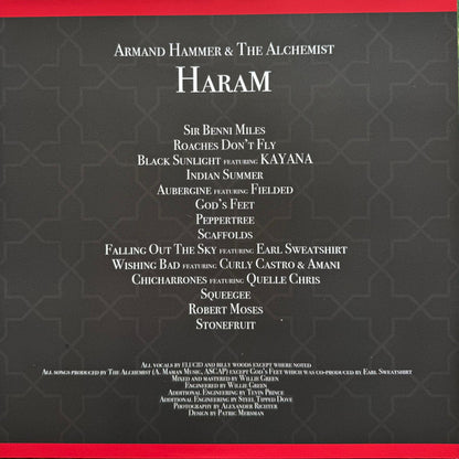 Armand Hammer & Alchemist : Haram (LP, Album, RP)