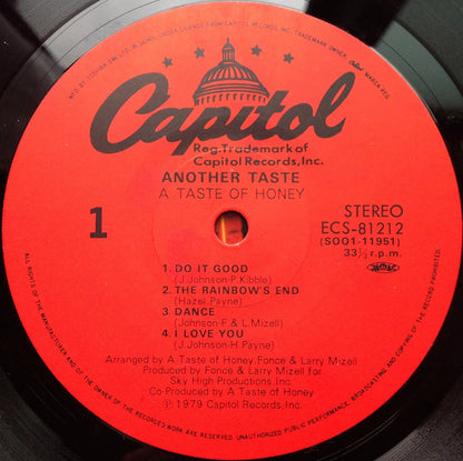 A Taste Of Honey : Another Taste (LP, Album)