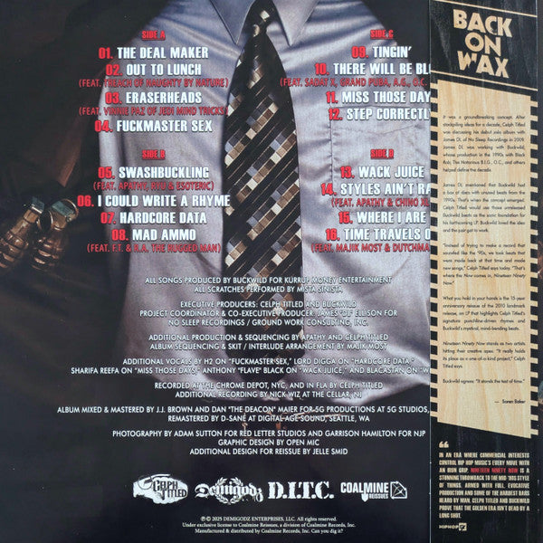 Celph Titled & Buckwild : Nineteen Ninety Now (2xLP, Album, Ltd, Num, RE, RM, Red)