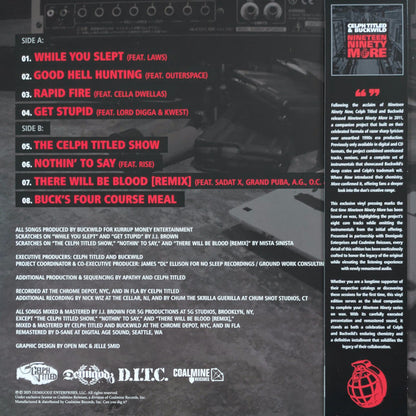 Celph Titled & Buckwild : Nineteen Ninety More (LP, Album, Ltd, Num, RM, Obi)