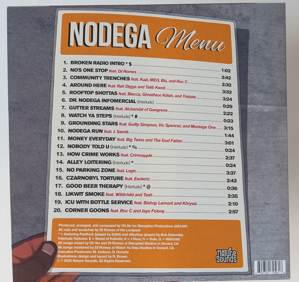 Oh No : Nodega (LP, Album, Ltd, Gol)