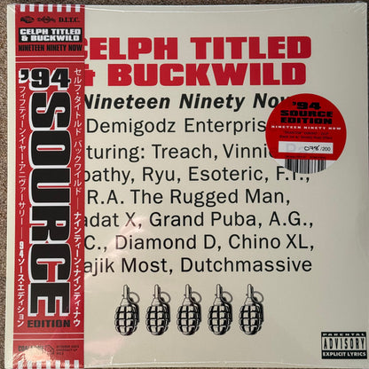 Celph Titled & Buckwild : Nineteen Ninety Now (2xLP, Album, Ltd, Num, RE, RM, '94)