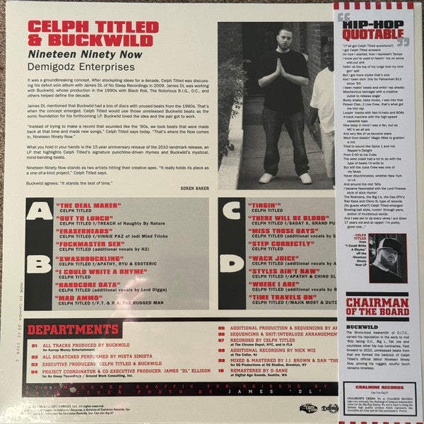 Celph Titled & Buckwild : Nineteen Ninety Now (2xLP, Album, Ltd, Num, RE, RM, '94)