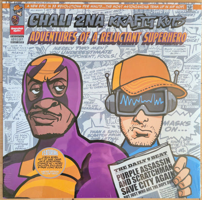 Chali 2NA, Krafty Kuts : Adventures Of A Reluctant Superhero (LP, Album, Ltd, RP, Yel)