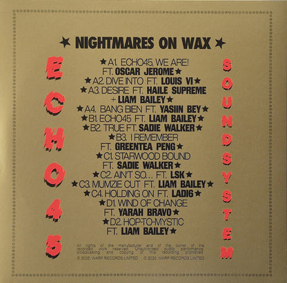 Nightmares On Wax : Echo 45 Soundsystem (2xLP, Album, Ltd, Gol)