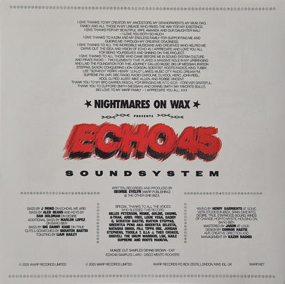 Nightmares On Wax : Echo 45 Soundsystem (2xLP, Album, Ltd, Gol)
