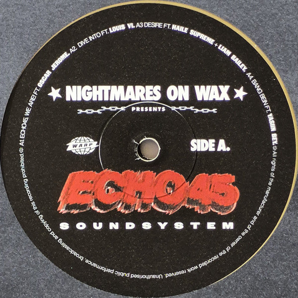 Nightmares On Wax : Echo 45 Soundsystem (2xLP, Album, Ltd, Gol)