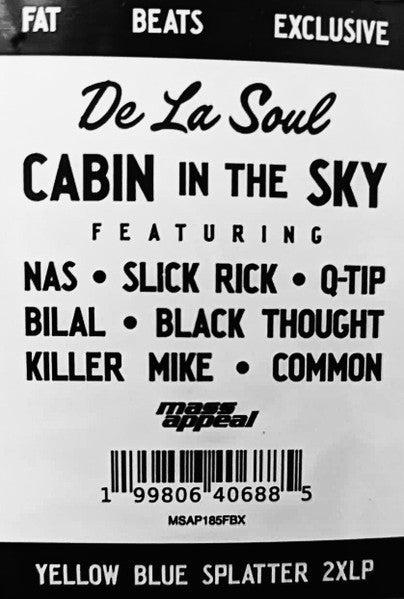 De La Soul : Cabin In The Sky (2xLP, Album, Ltd, Yel)
