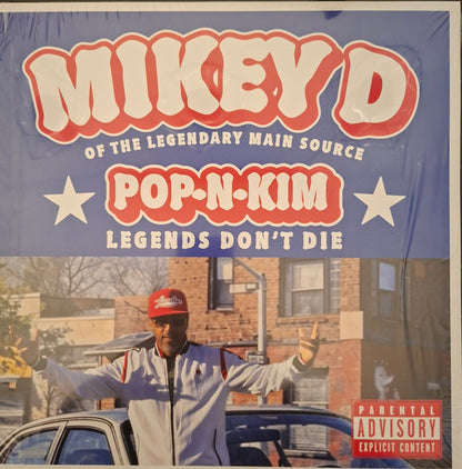 MC Mikey D : Pop-N-Kim (Legends Don't Die) (LP, Album, Red)