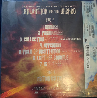 Ransom (5), Boldy James, Nicholas Craven : Salvation for the Wicked (LP, Album, Ltd, Num, Hal)