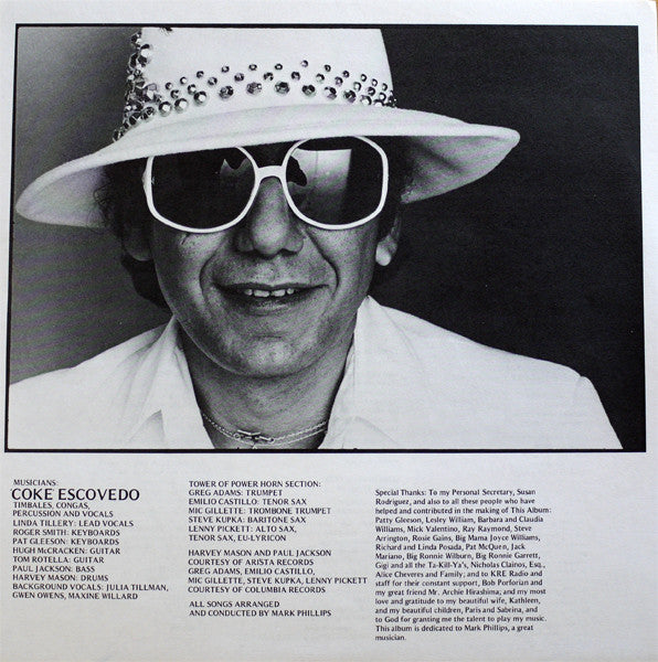 Coke Escovedo : Disco Fantasy (LP, Album, Ter)