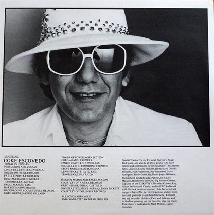 Coke Escovedo : Disco Fantasy (LP, Album, Ter)