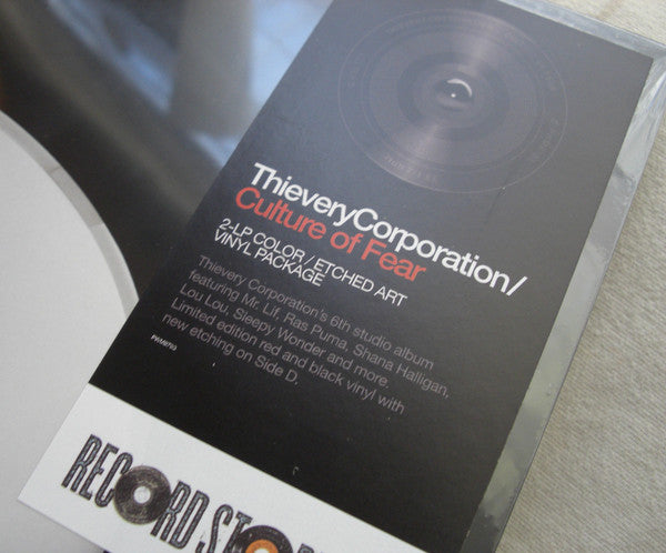 Thievery Corporation : Culture Of Fear (LP, Red + LP, S/Sided, Etch + Album, RSD, Ltd, RE)