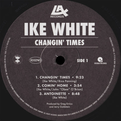 Ike White : Changin' Times (LP, Album, RSD, RE)