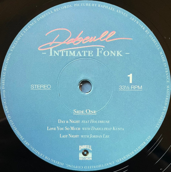 Dabeull : Intimate Fonk (12", EP, RP)