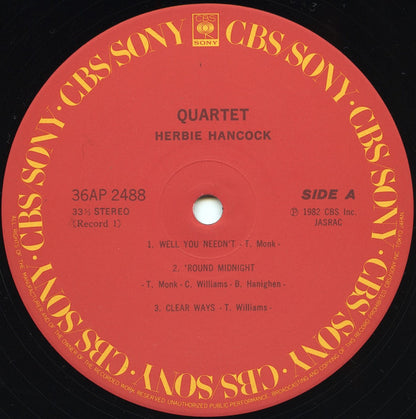 Herbie Hancock = Herbie Hancock : Quartet = カルテット (2xLP, Album)