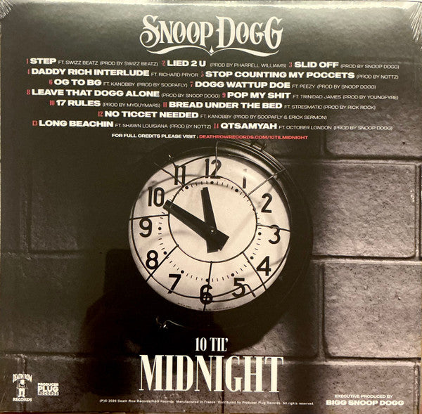Snoop Dogg : 10 Til' Midnight (LP, Album)