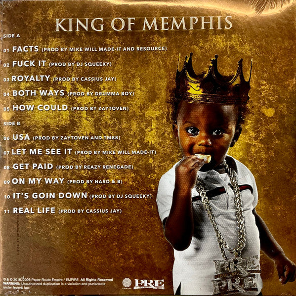 Young Dolph : King Of Memphis  (LP, Album, RE, Roy)
