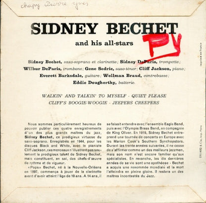 Sidney Bechet And His All-Stars : Walkin' And Talkin' To Myself (7")