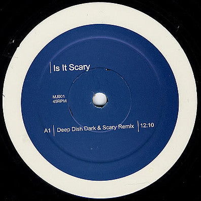 Michael Jackson : Is It Scary (12", Maxi, Promo, Gen)