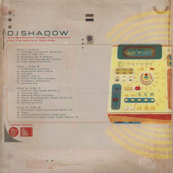 DJ Shadow : Total Breakdown: Hidden Transmissions From The MPC Era, 1992-1996 (2xLP, Ltd)