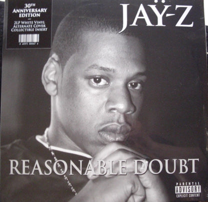 Jay-Z : Reasonable Doubt  (2xLP, Album, RE, Whi)