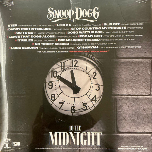 Snoop Dogg : 10 Til' Midnight (LP, Album, Ltd, Cru)