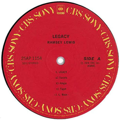 Ramsey Lewis : Legacy (LP, Album)