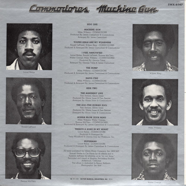 Commodores : Machine Gun (LP, Album)