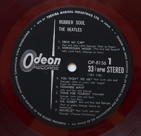 The Beatles : Rubber Soul (LP, Album, RE, Red)