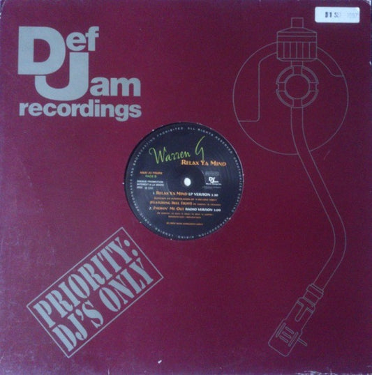 Warren G : Relax Ya Mind (12", Maxi, Promo)