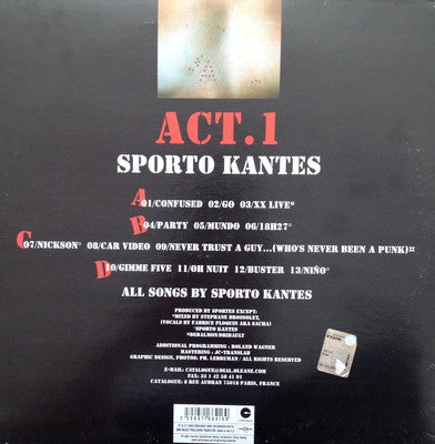 Sporto Kantes : Act. 1 (2xLP, Album)