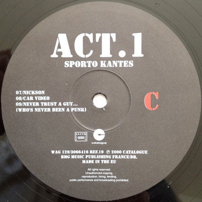 Sporto Kantes : Act. 1 (2xLP, Album)