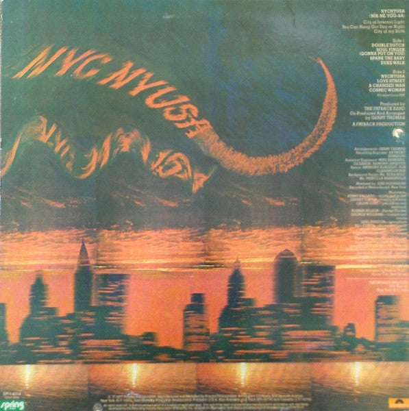 The Fatback Band : NYCNYUSA (LP, Album, Promo)