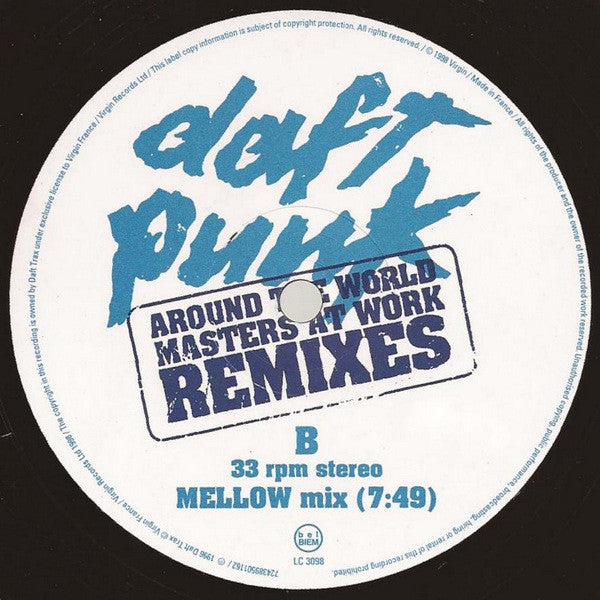 Daft Punk : Around The World (Ricanstructed By Masters At Work) (2x12", Ltd)