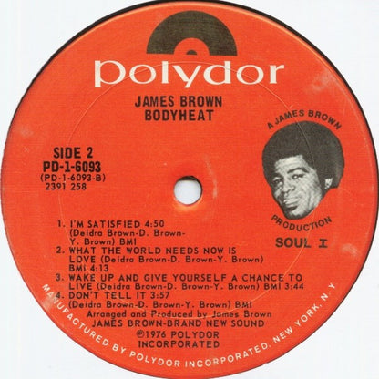 James Brown : Bodyheat (LP, Album, San)