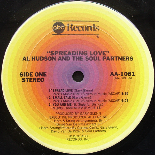 Al Hudson & The Partners : Spreading Love (LP, Album, San)