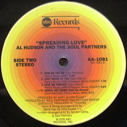 Al Hudson & The Partners : Spreading Love (LP, Album, San)
