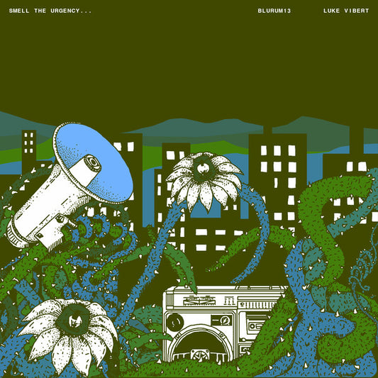 Blu Rum 13 & Luke Vibert : Smell The Urgency (LP, Album, Ltd + 7", Ltd, Blu)