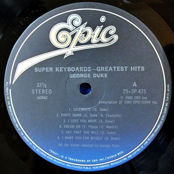 George Duke : Super Keyboards - Greatest Hits (LP, Comp)