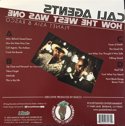 Cali Agents : How The West Was One (2xLP, Album, RE)