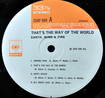 Earth, Wind & Fire : That's The Way Of The World (LP, Album, RE, Gat)