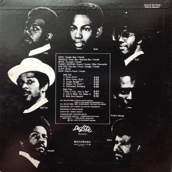 Kool & The Gang = Kool & The Gang : Wild And Peaceful = ワイルド・アンド・ピースフル (LP, Album)