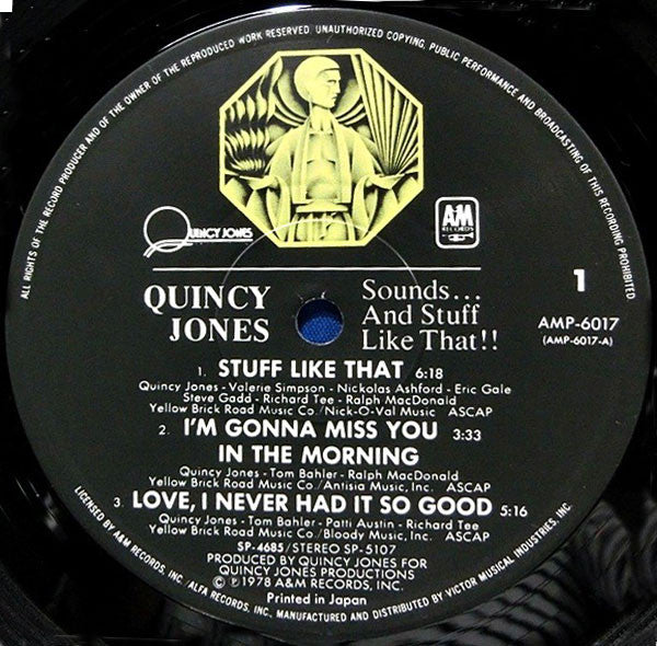 Quincy Jones : Sounds ... And Stuff Like That!! (LP, Album, RE)